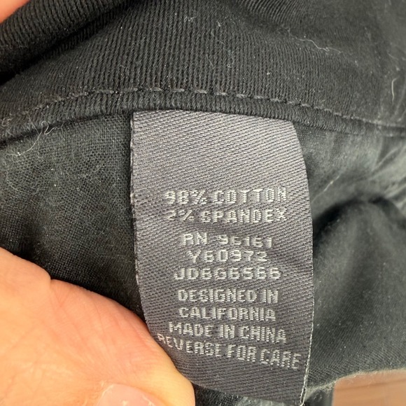 BeBop Black Denim Cutoff Shorts Frayed Hem Size 7 - Picture 4 of 6